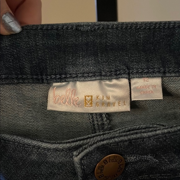 Belle by Kim Gravel Women's Blue Jeans- SZ 12- NWOT - Picture 2 of 6